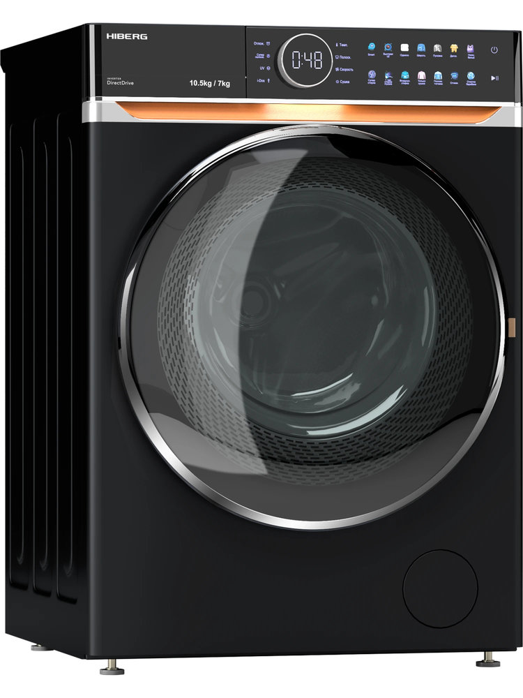 Стирально-сушильная машина HIBERG i-DDQ10-10714B - ракурс 3