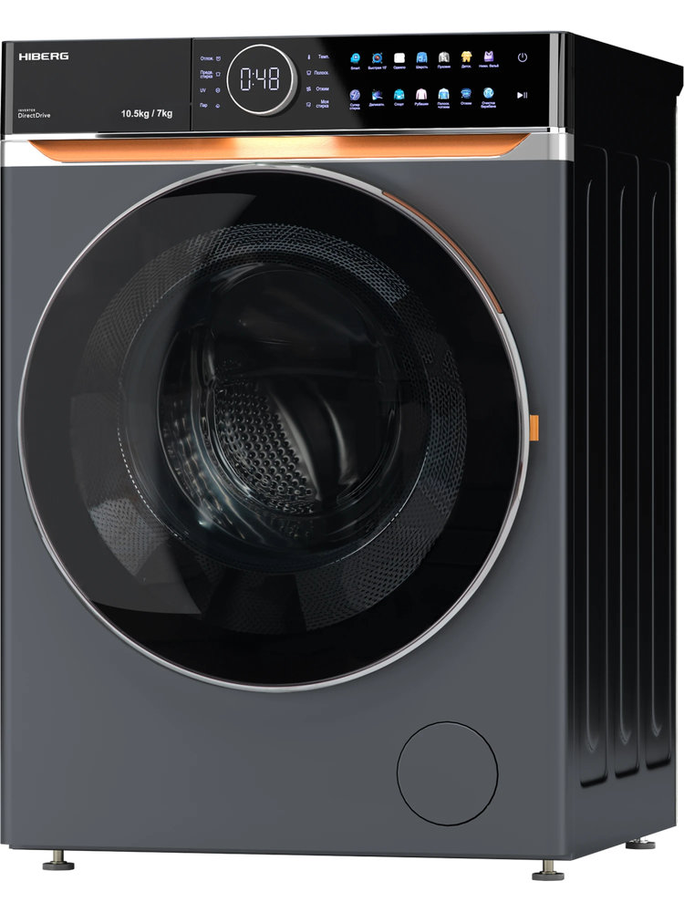 Стирально-сушильная машина HIBERG i-DDQ10-10714Sd - ракурс 2