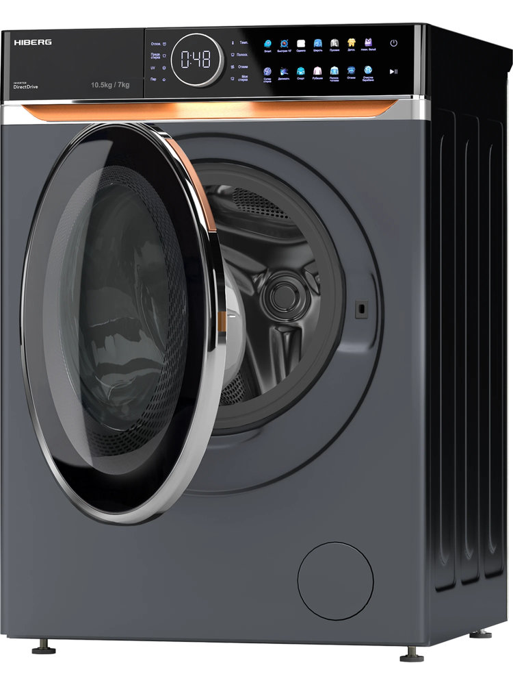 Стирально-сушильная машина HIBERG i-DDQ10-10714Sd - ракурс 3