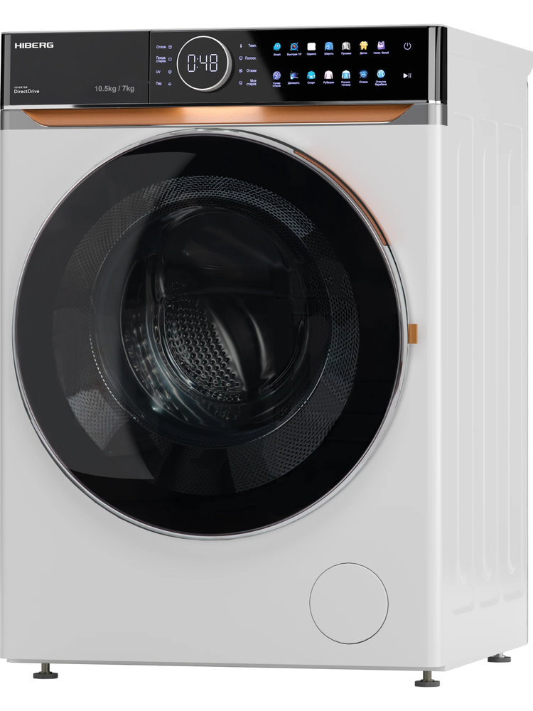 Стирально-сушильная машина HIBERG i-DDQ10-10714W - ракурс 3