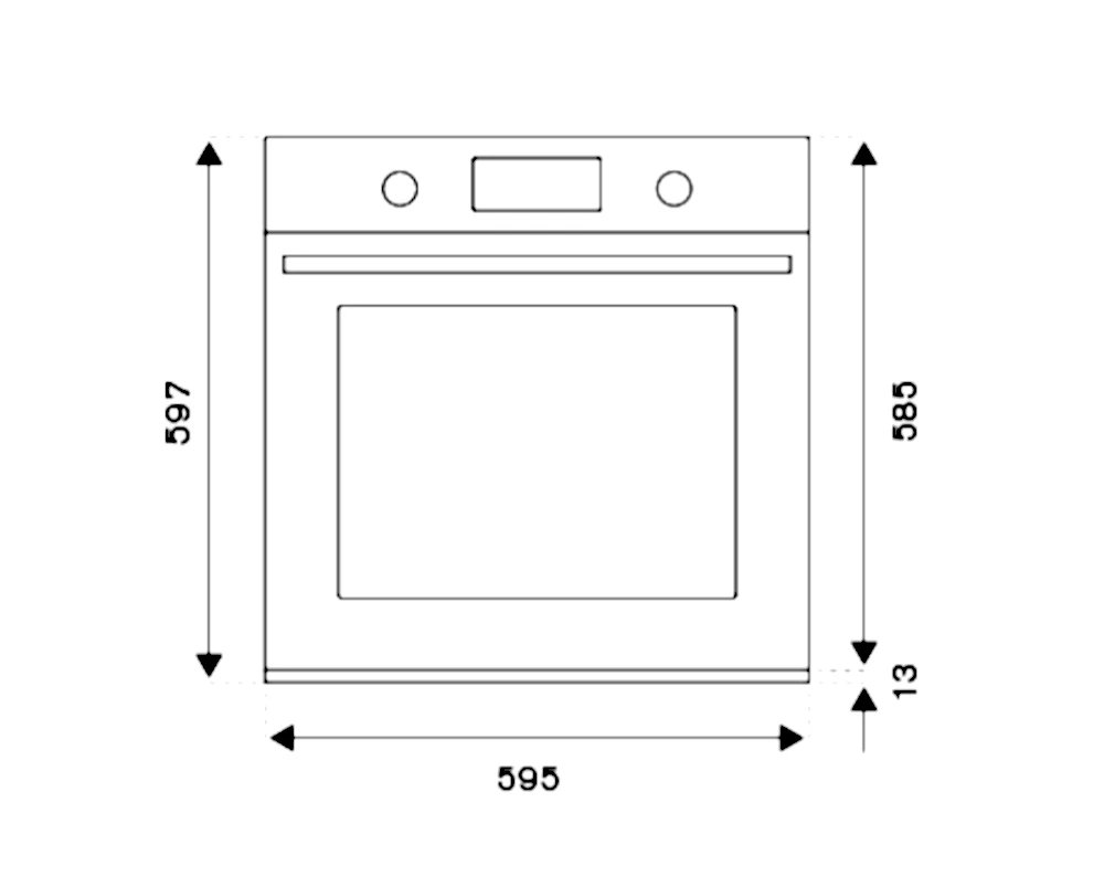 Электрический духовой шкаф BERTAZZONI FMOD6117PTM3 - ракурс 3