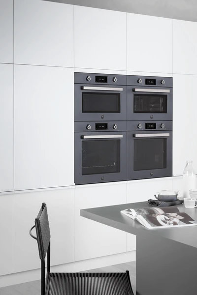 Компактный духовой шкаф с микроволновкой BERTAZZONI FPRO4077MTN3 - ракурс 3
