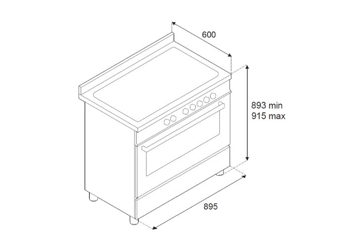 Комбинированная кухонная плита BERTAZZONI PRO96L1ENET2 - ракурс 7