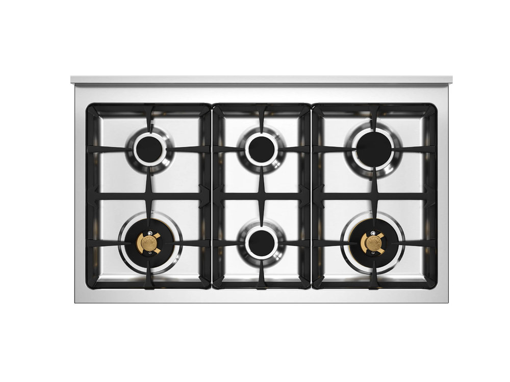 Комбинированная кухонная плита BERTAZZONI HER106L2ENET2 - ракурс 3