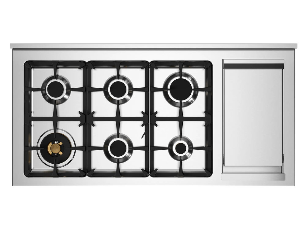Комбинированная кухонная плита BERTAZZONI HER126G2EAVT2 - ракурс 3