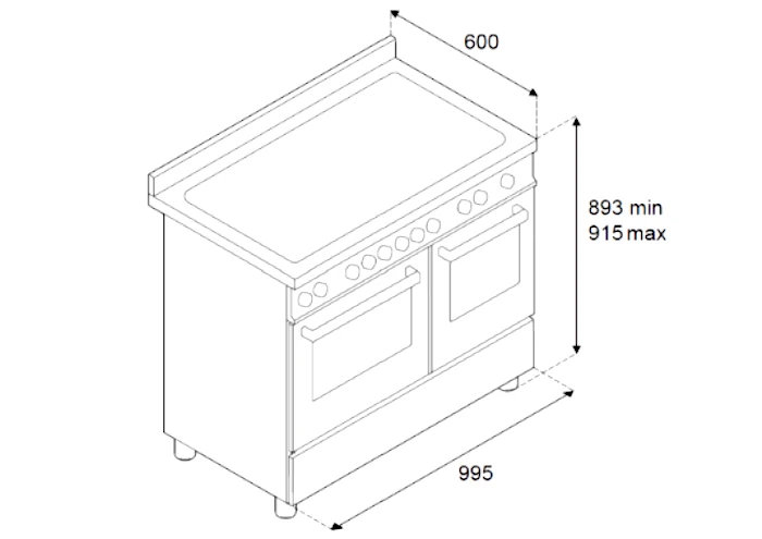 Электрическая кухонная плита BERTAZZONI MAS105I2EXT2 - ракурс 6