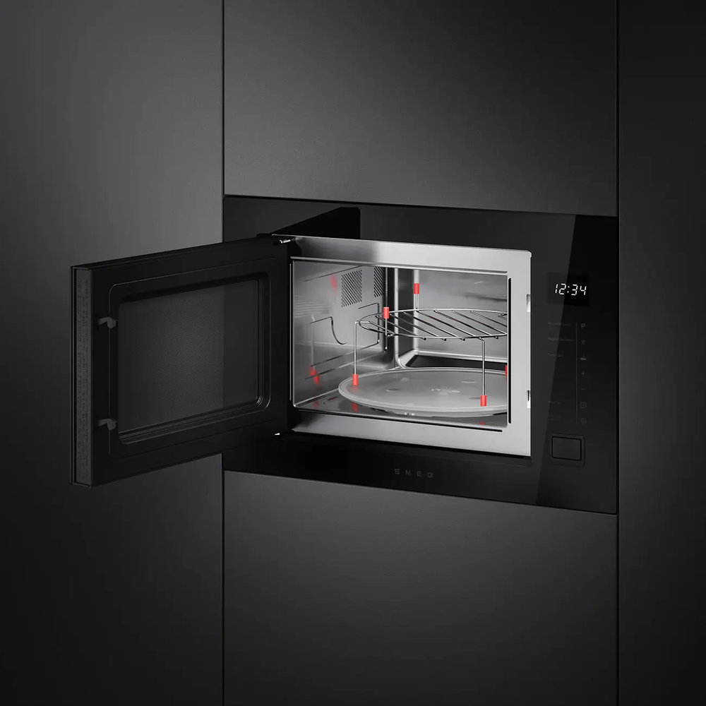 Встраиваемая микроволновая печь SMEG FMI 225BI - ракурс 3