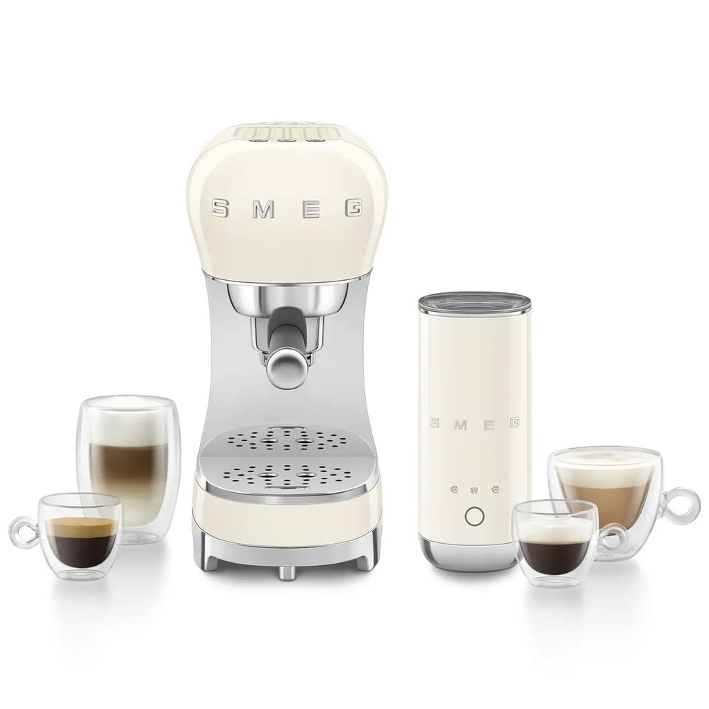 Рожковая кофеварка SMEG ECF 12CREU - ракурс 5