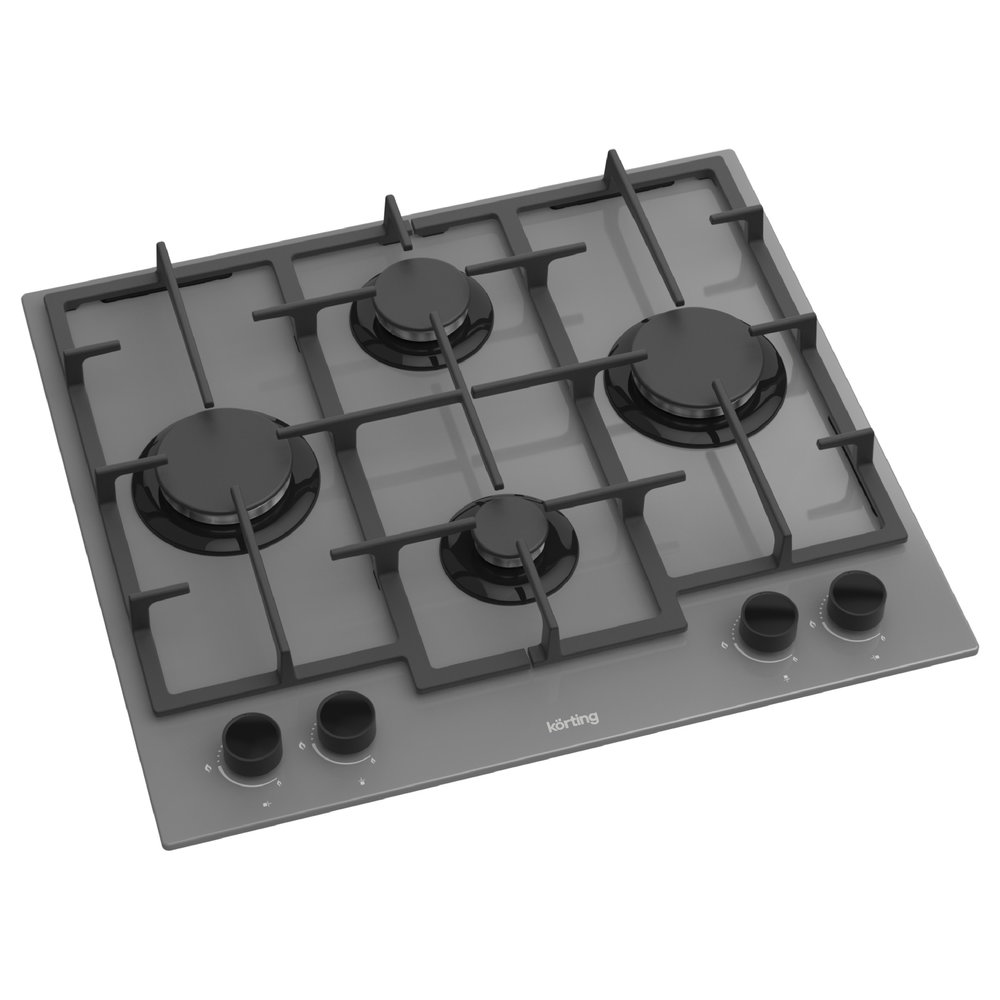 Газовая варочная панель KORTING HGG 6301 CGr - ракурс 2