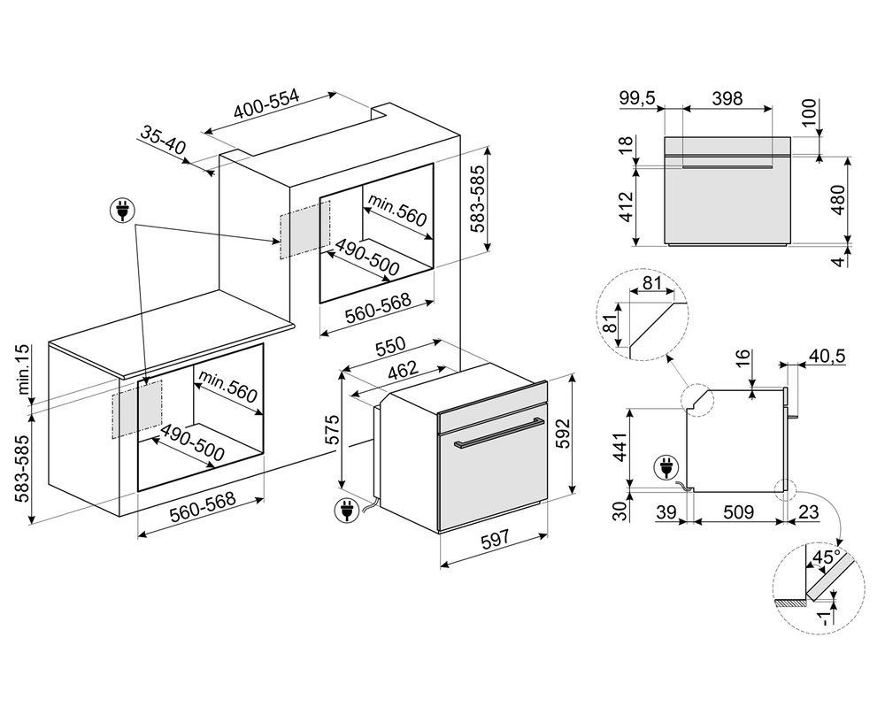 Духовой шкаф SMEG SO 6202M2B - ракурс 11