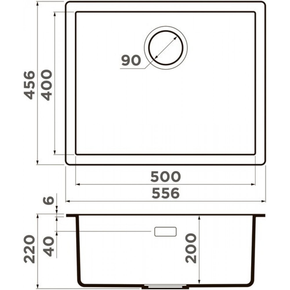 Мойка OMOIKIRI Yamakawa 55-U/I-MO (4997455) - ракурс 2