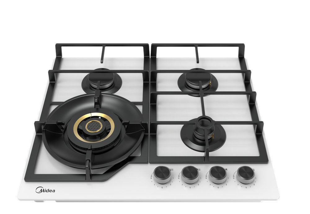 Газовая варочная панель MIDEA MG 697VGW - ракурс 2