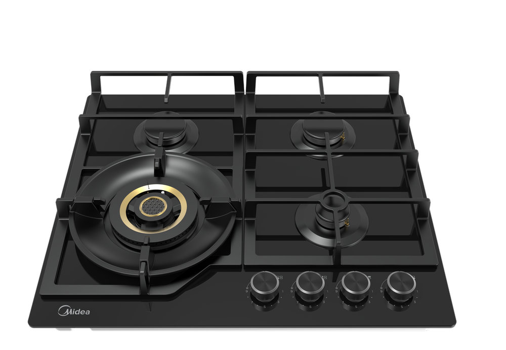 Газовая варочная панель MIDEA MG 697VGB - ракурс 2