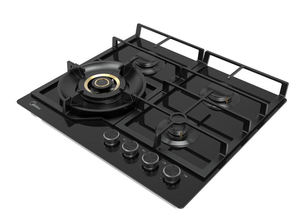 Газовая варочная панель MIDEA MG 697VGB - ракурс 3