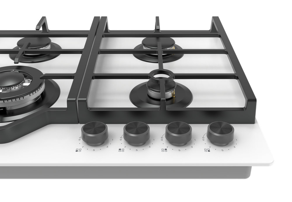 Газовая варочная панель MIDEA MG 697TGW - ракурс 4