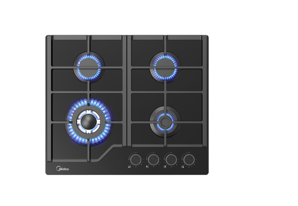 Газовая варочная панель MIDEA MG 697TGB - ракурс 2