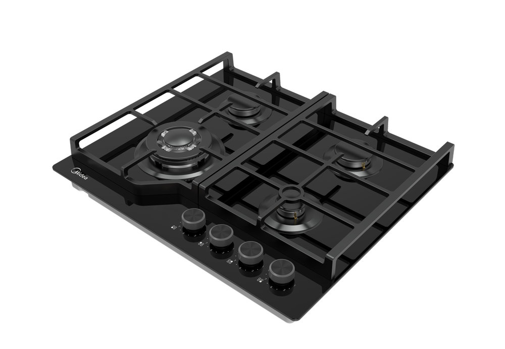 Газовая варочная панель MIDEA MG 697TGB - ракурс 6
