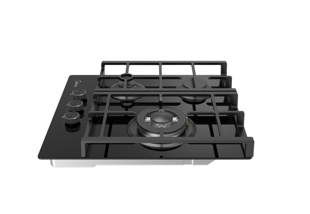 Газовая варочная панель MIDEA MG 449TGB - ракурс 3