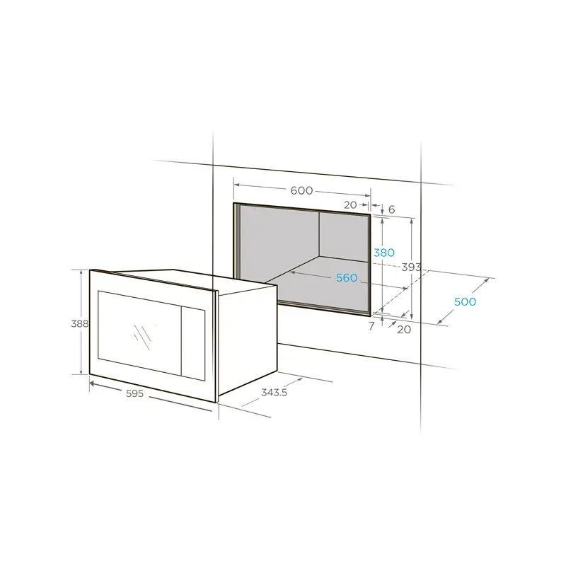 Микроволновая печь MIDEA AG 820BJU-BL - ракурс 4