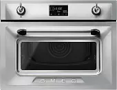 Компактный духовой шкаф с микроволновкой SMEG SO 4902M1X